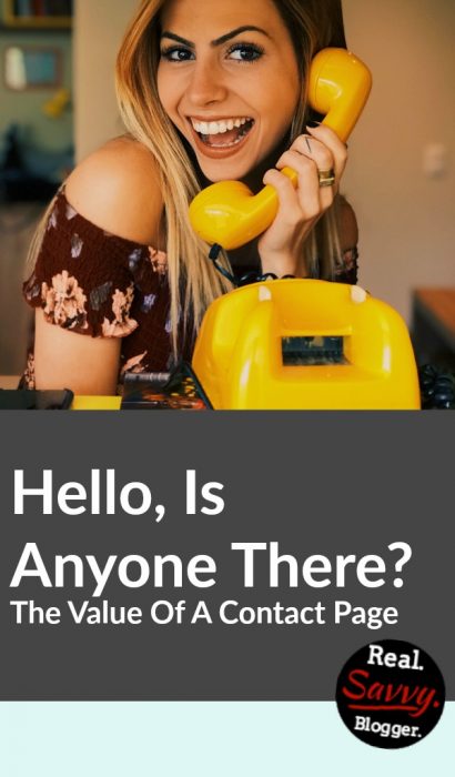 Hello, Is Anyone There? ★ A contact page is a valuable resource to keep you connected to your readers. You can retain your privacy and be accessible to your readers too.