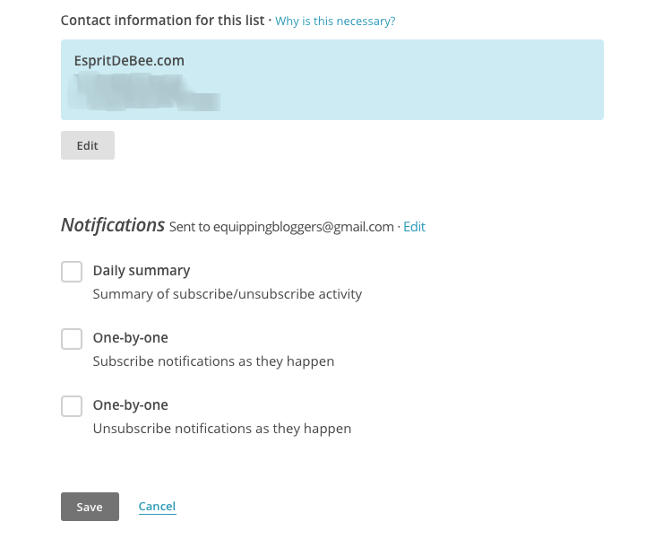 how to create new email list in mailchimp