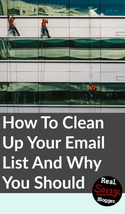 How To Clean Up Your Email List And Why You Should ★ A clean email list will improve your open and click-through rates, enhance reader engagement, and position you for maximum blog success. Learn how to clean up your list and prepare yourself for growth.