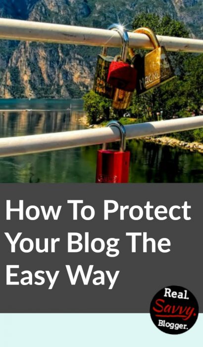 Don't let hackers or bots hijack your site. Learn the easiest way to protect your blog. This is an action-step you can take today for better blog security.
