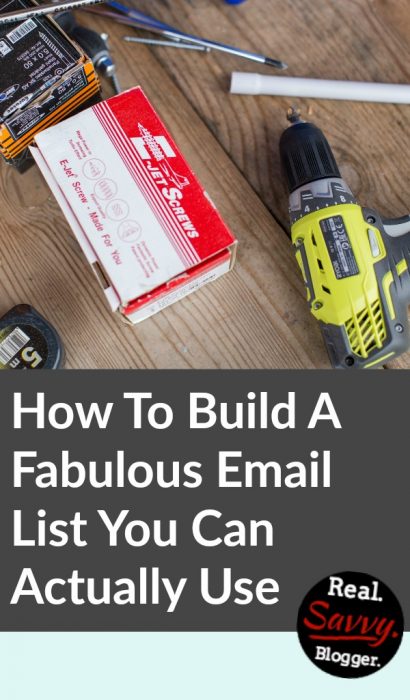 How To Build A Fabulous Email List You Can Actually Use ★ Yes, you need an email list. But no, you don't need 7K subscribers before lunchtime. Building an email list means creating the right strategy for your type of blog.
