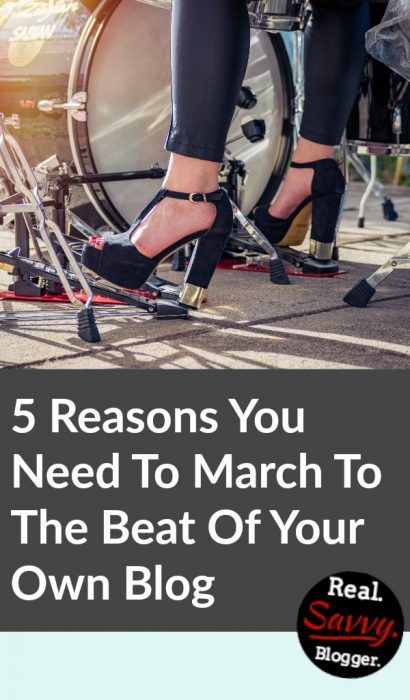5 Reasons You Need To March To The Beat Of Your Own Blog ★ Find your own rhythm and start marching to the beat of your own blog. You blogging voice matters and it's uniqueness is vital to your success. 